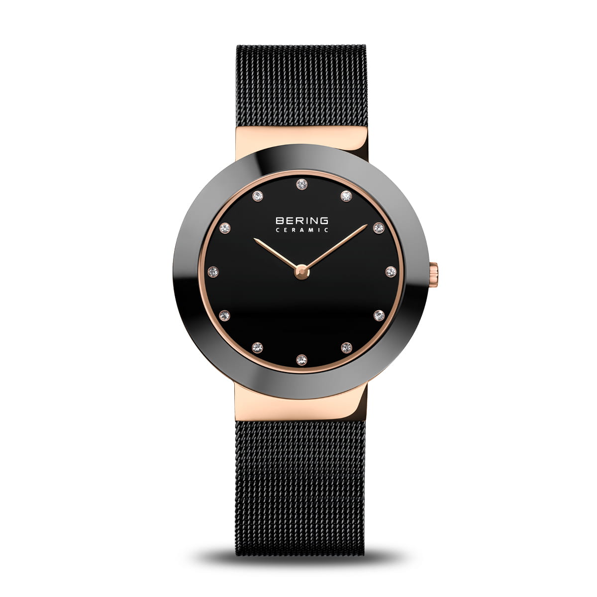 BERING Ceramic Rose Gold Watch 11435-166