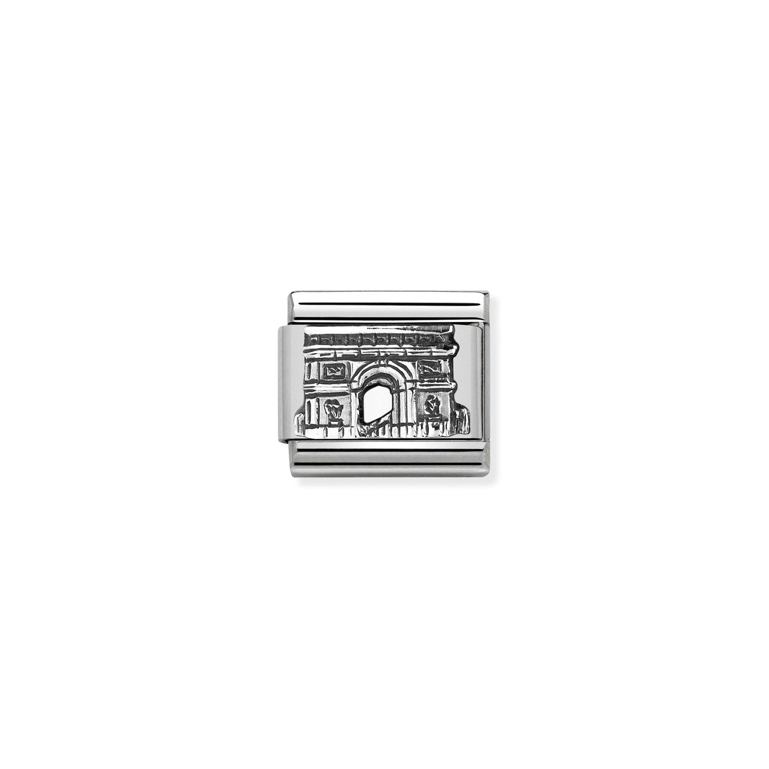 Nomination Classic MONUMENTS RELIEF Silver Arc de Triomphe Charm