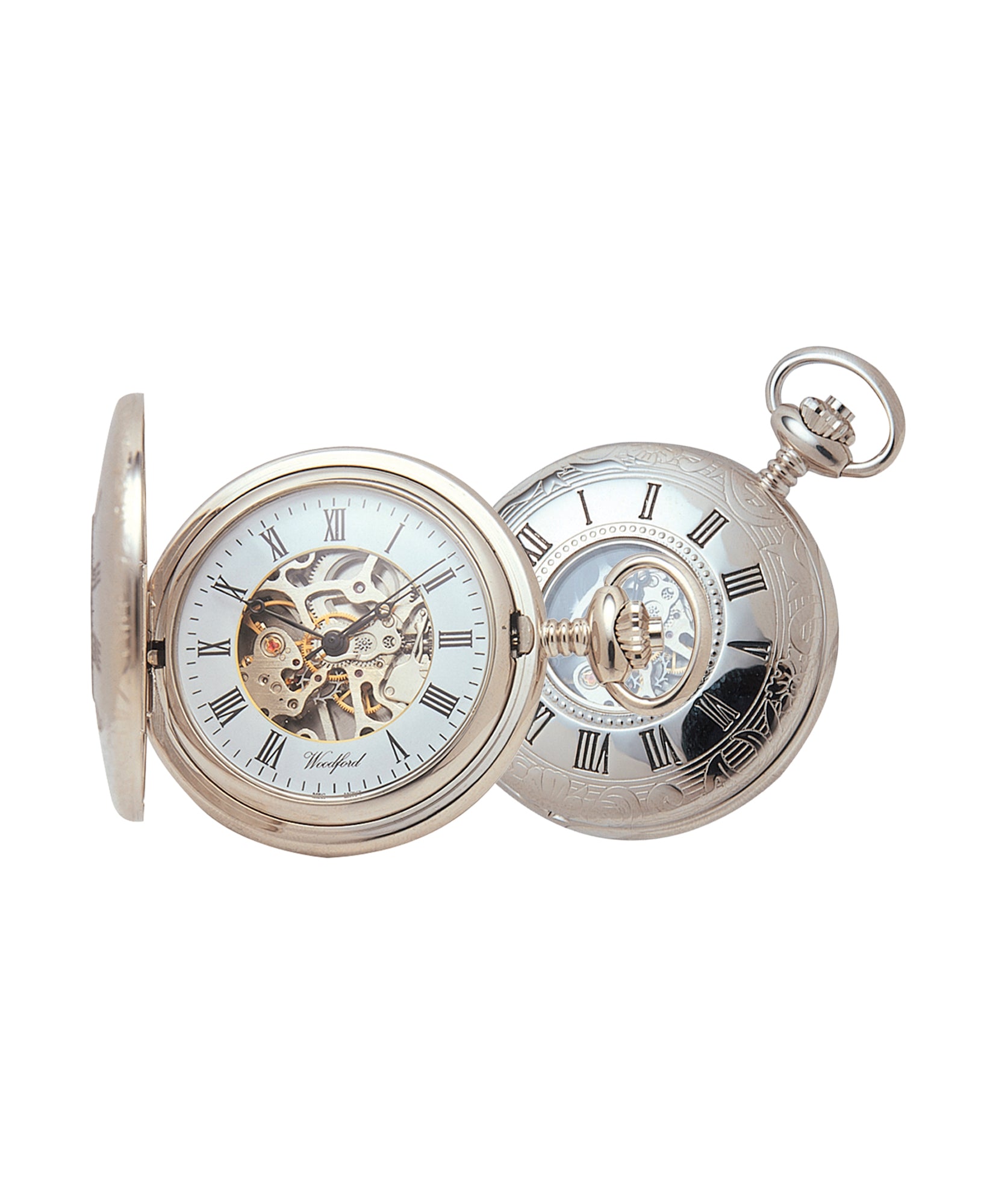 Woodford Skeleton Half Hunter Pocket Watch
