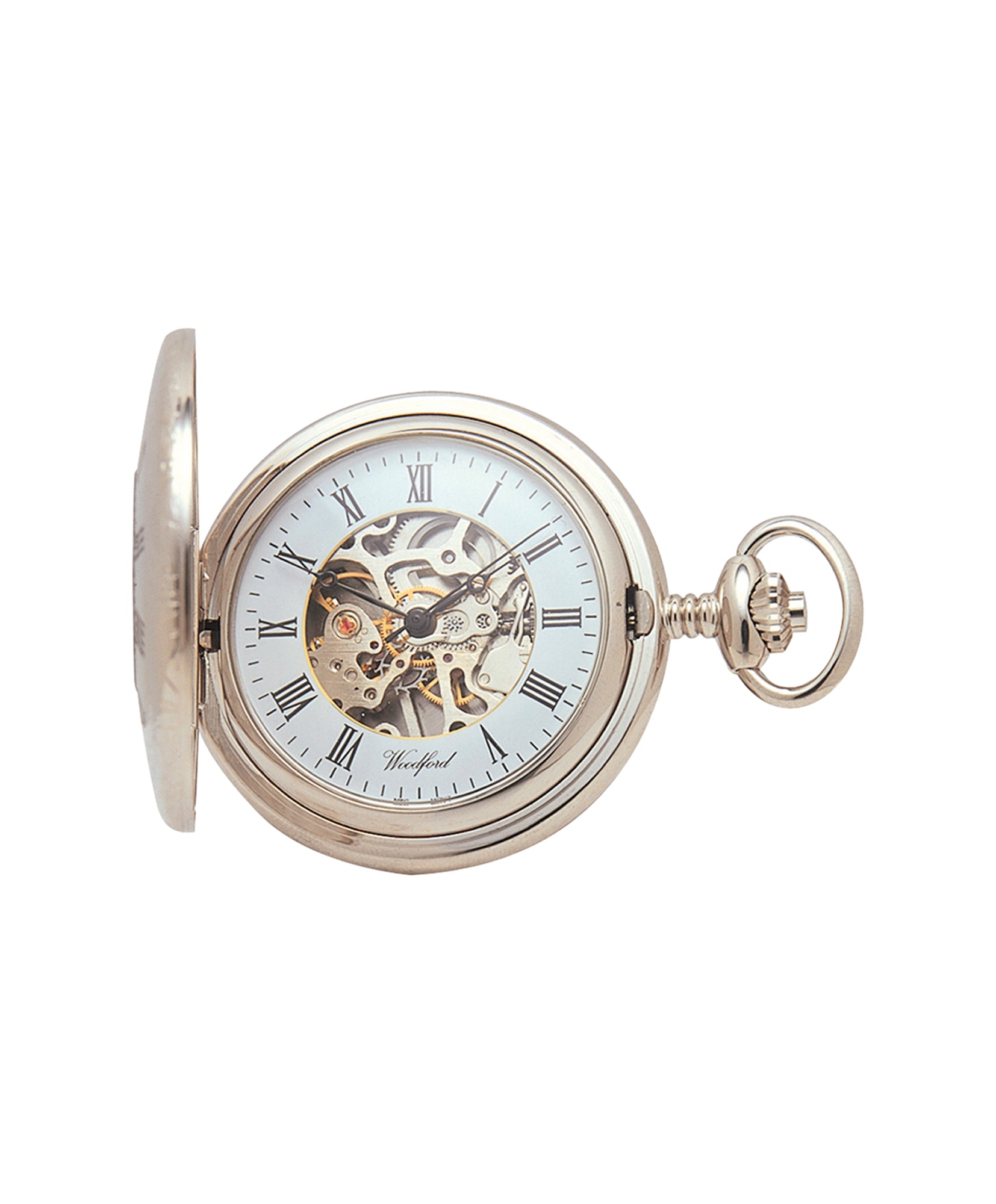 Woodford Skeleton Half Hunter Pocket Watch