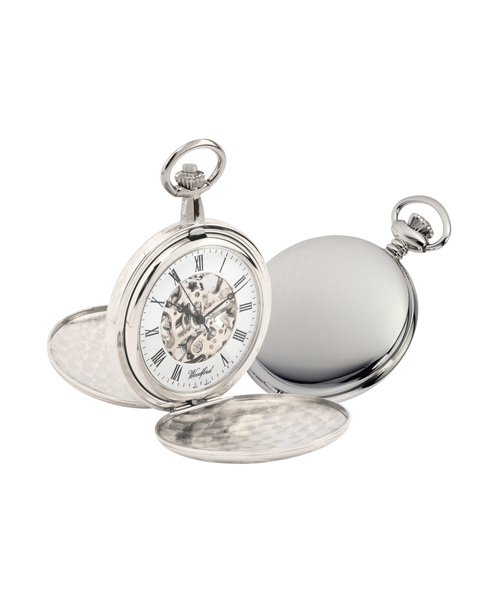 Woodford Mechanical Skeleton Pocket Full Hunter Watch