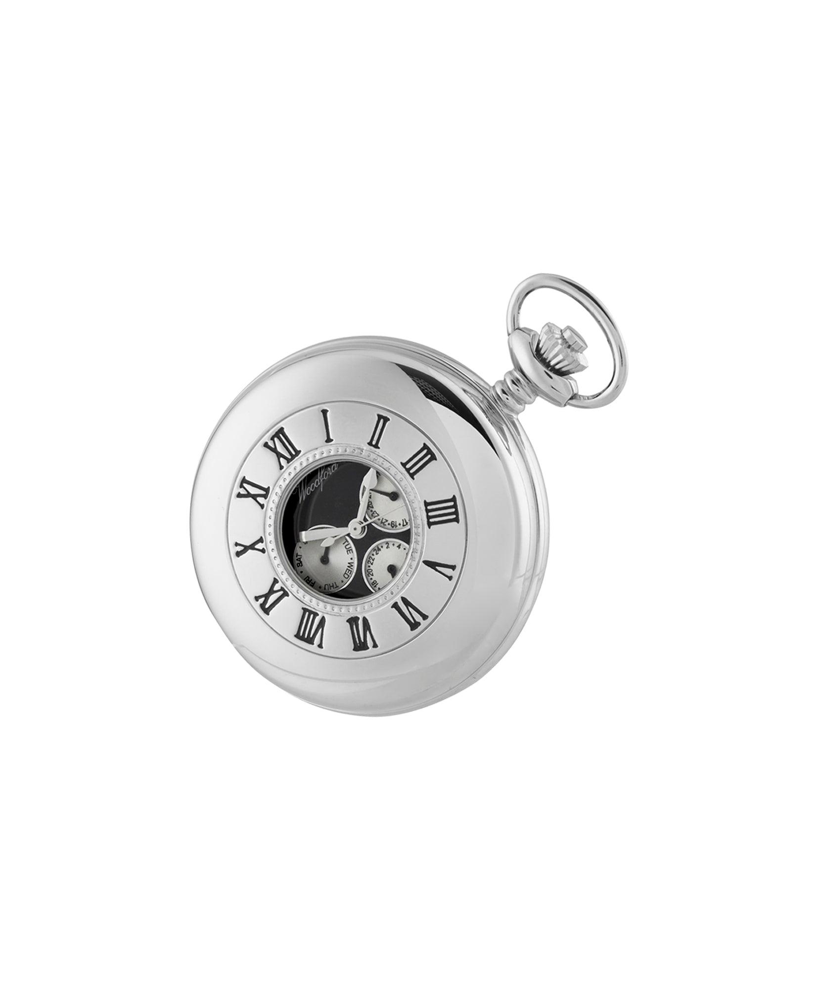 Woodford Half Hunter Pocket Watch With Day/Date Display