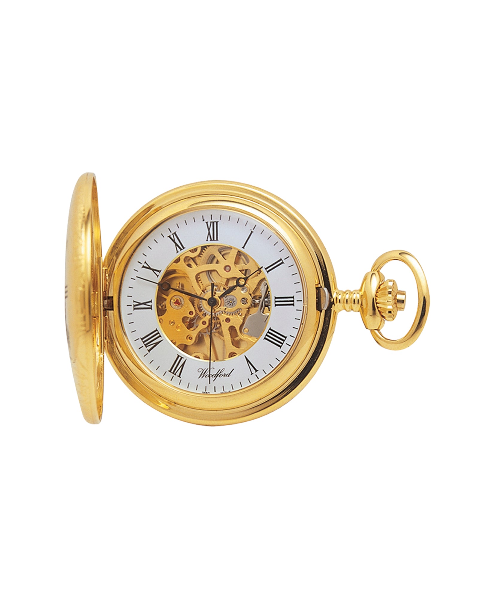Woodford Skeleton Half Hunter Pocket Watch