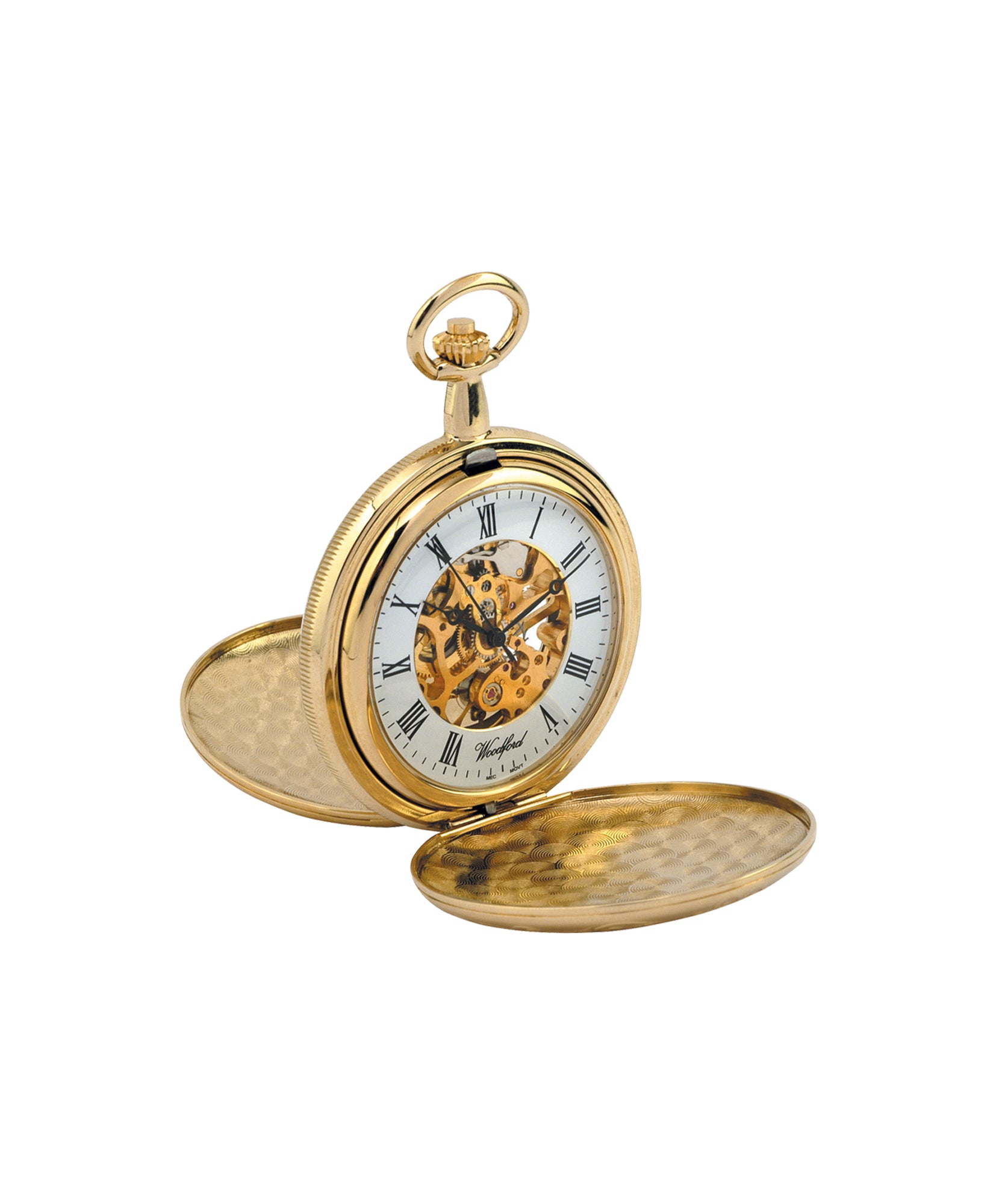 Woodford Mechanical Skeleton Pocket Full Hunter Watch