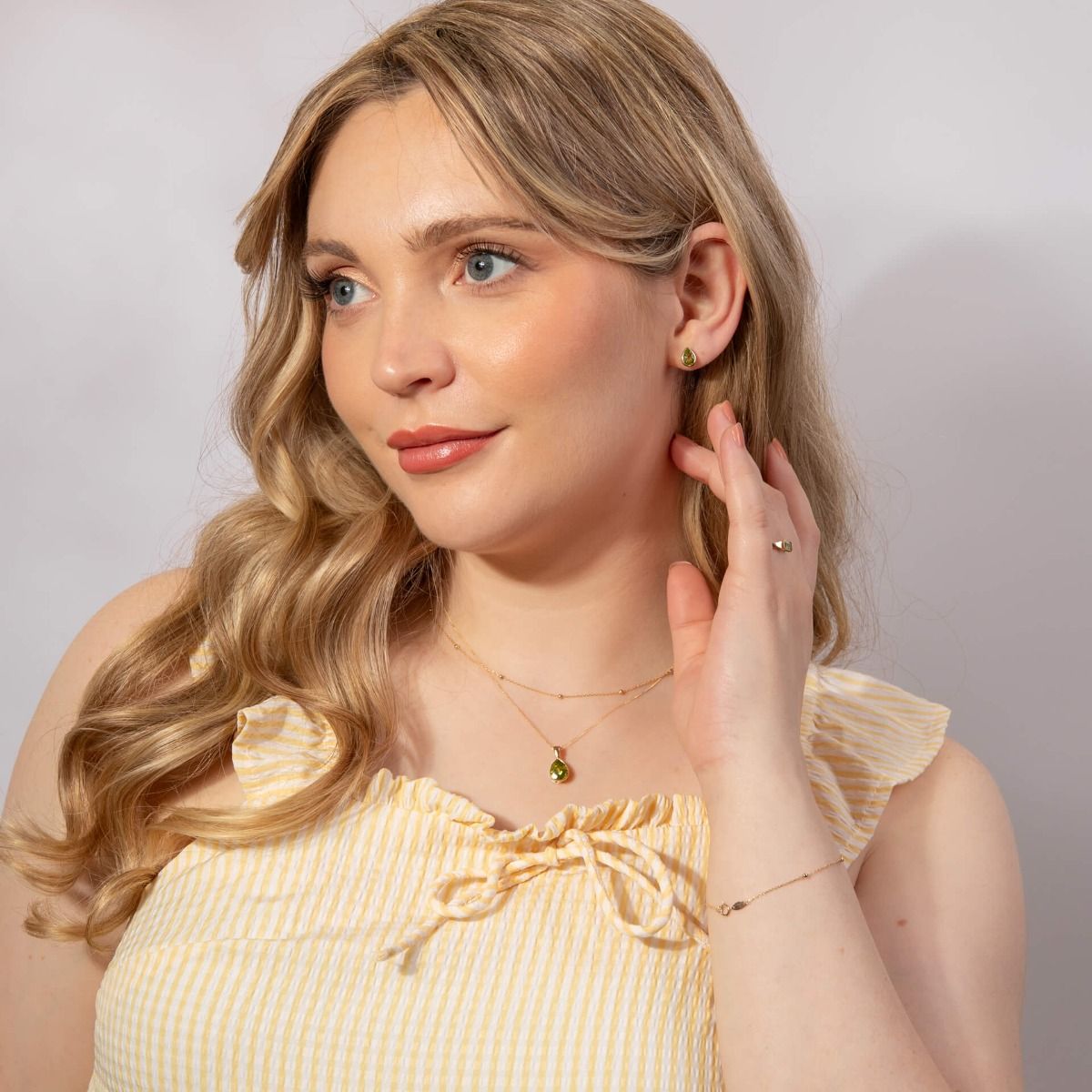 9ct Gold Peridot Pendant