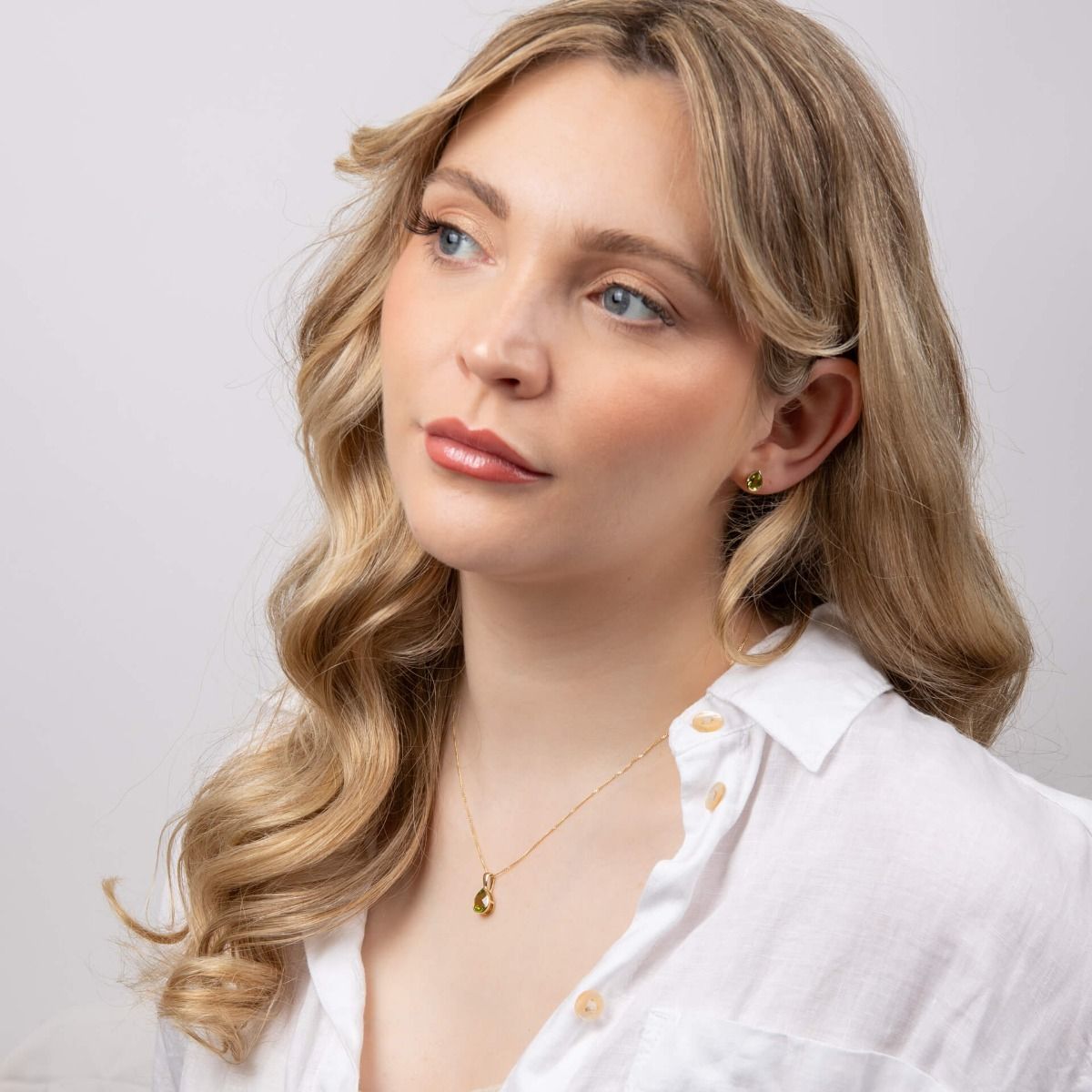 9ct Gold Peridot Pendant