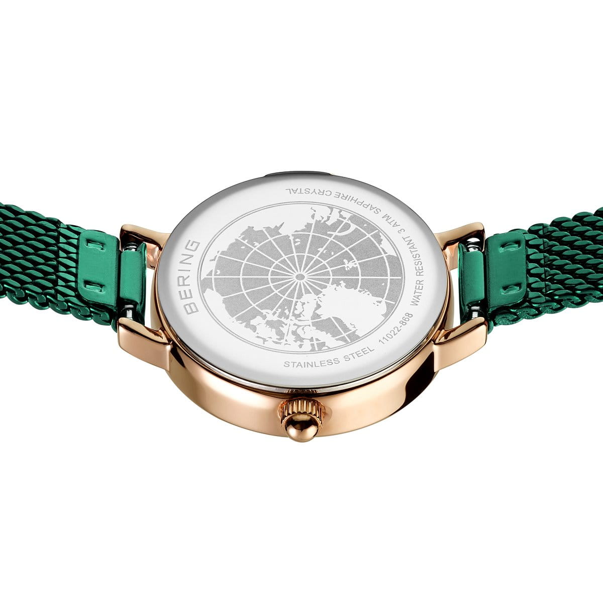BERING Ladies Green Watch 11022-868