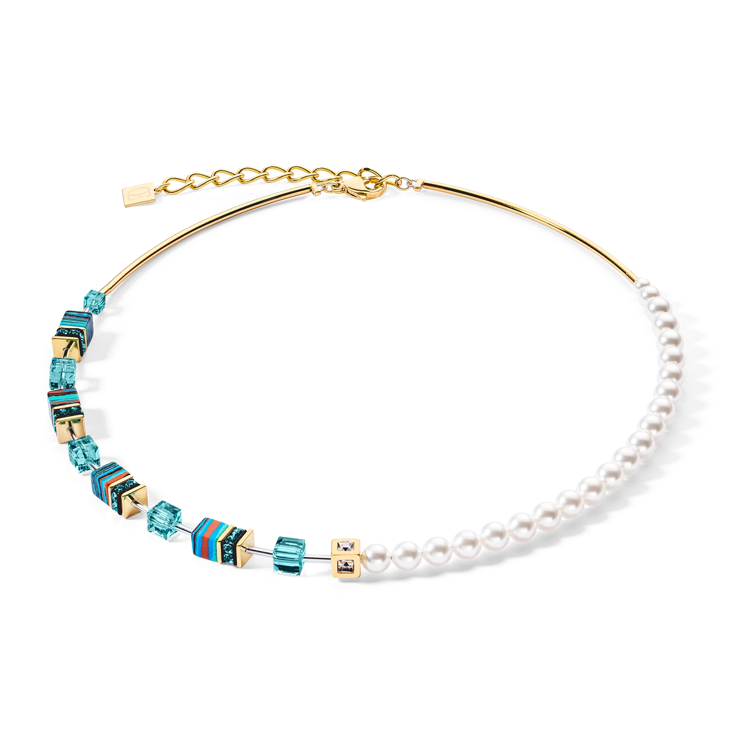 GeoCUBE¨ Fusion Festive necklace turquoise