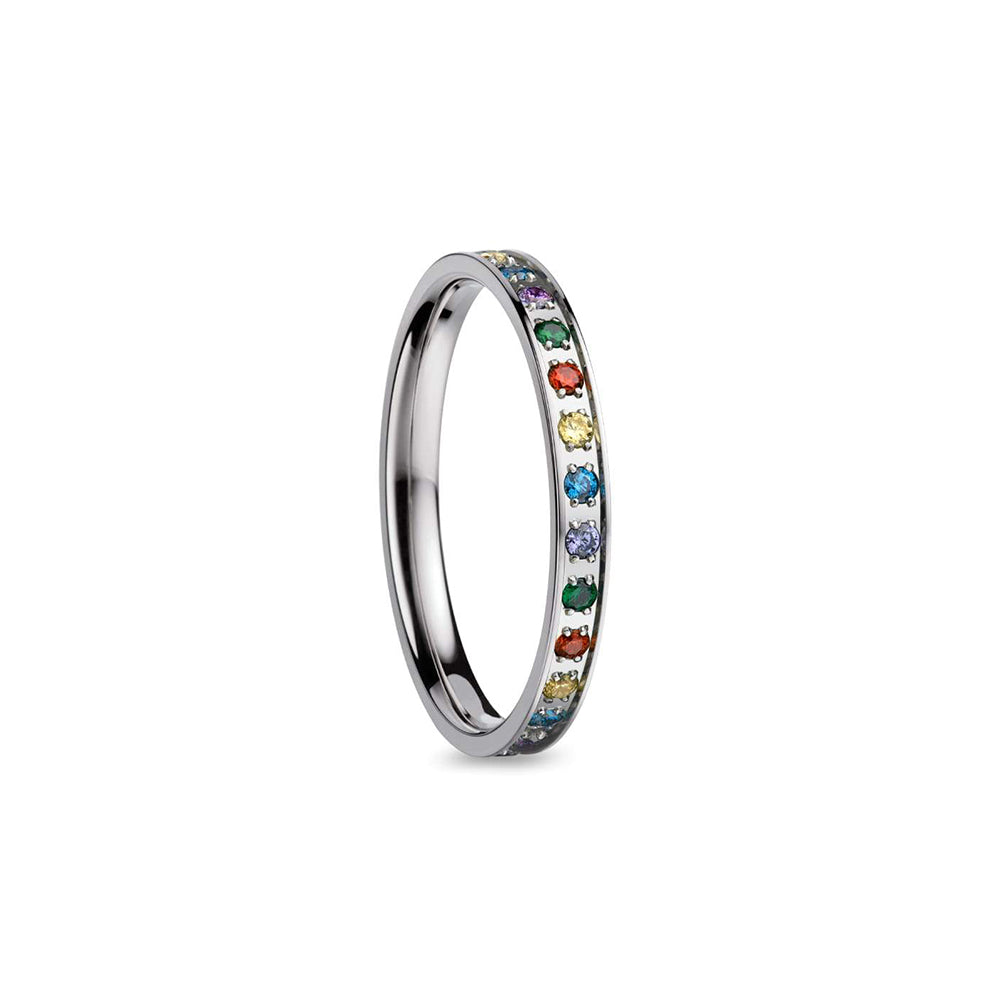 BERING Ring | Polished Silver and Colour Swarovski | 556-19-X1 | Inner Ring