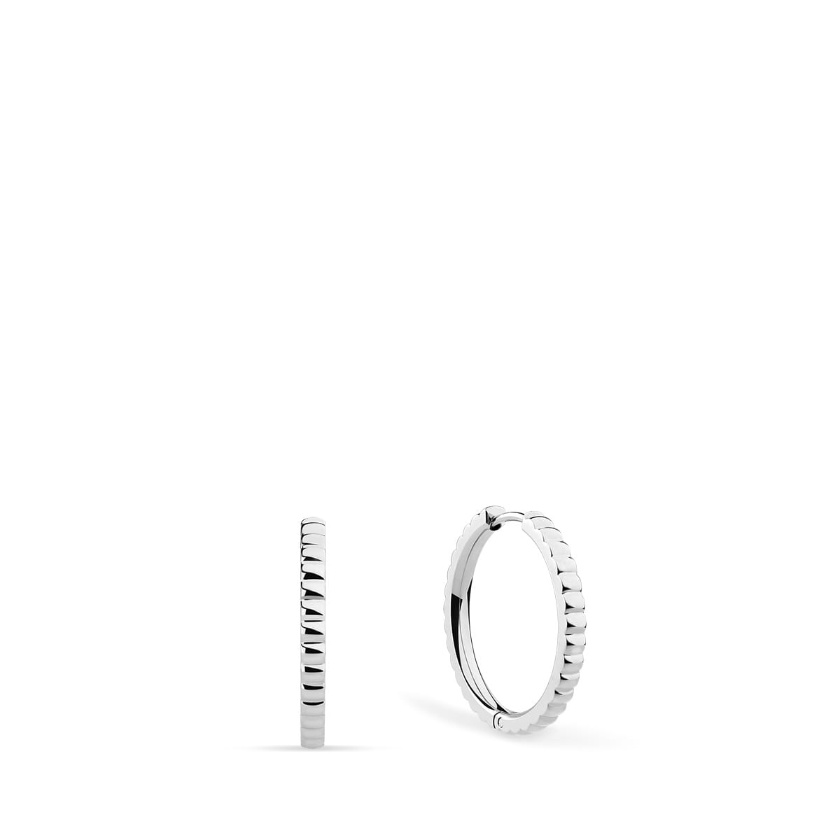 BERING Earrings | Polished Silver | 728-10-05
