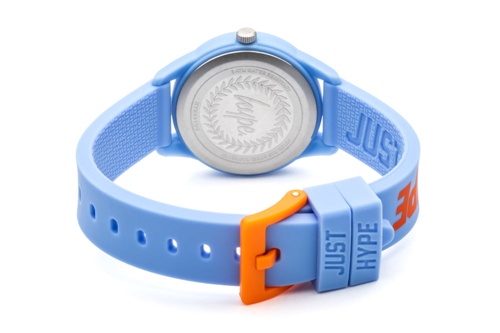 Just Hype Kids Watch Time Teacher Blue and Orange HYK001UO