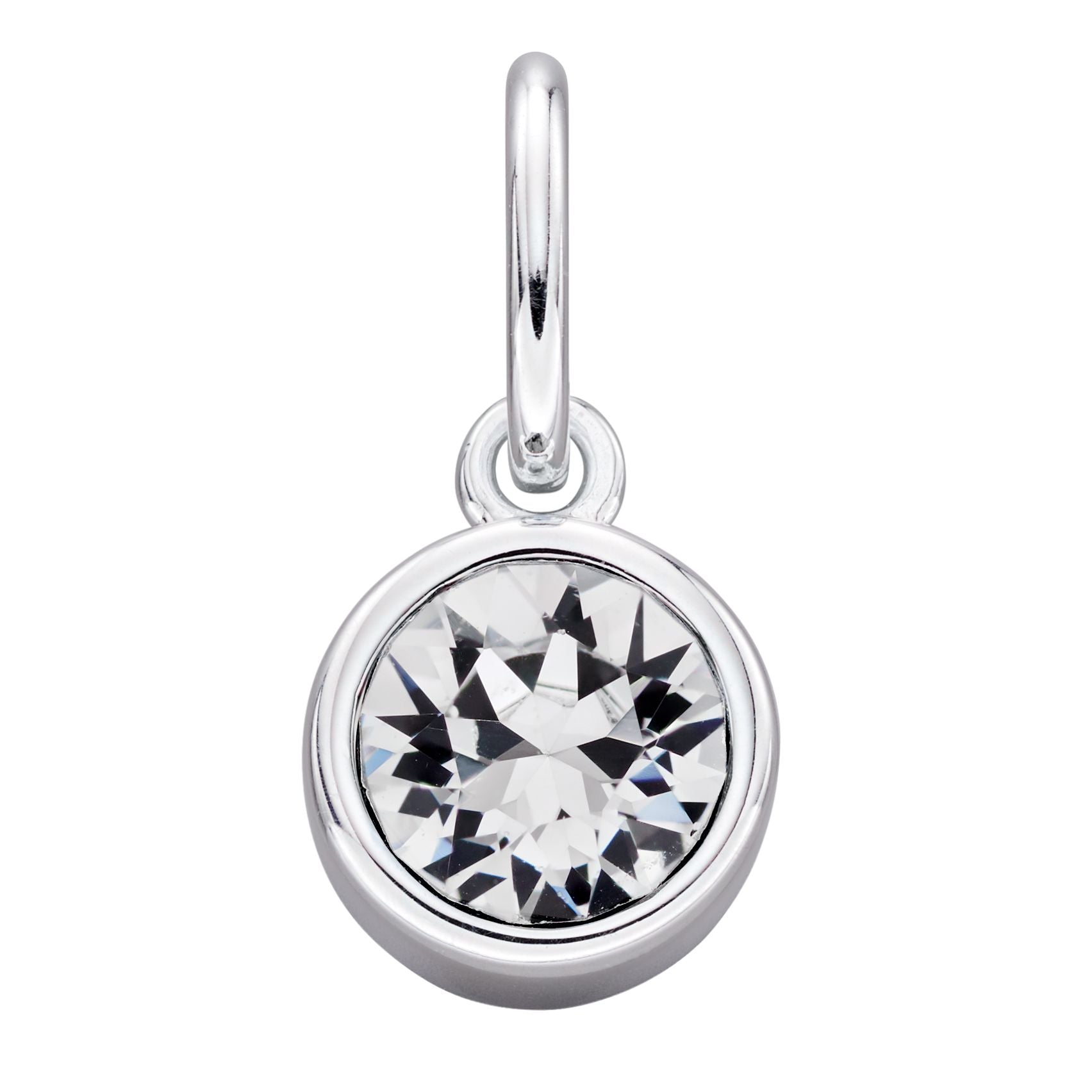 Silver Crystal Birthstone Pendants