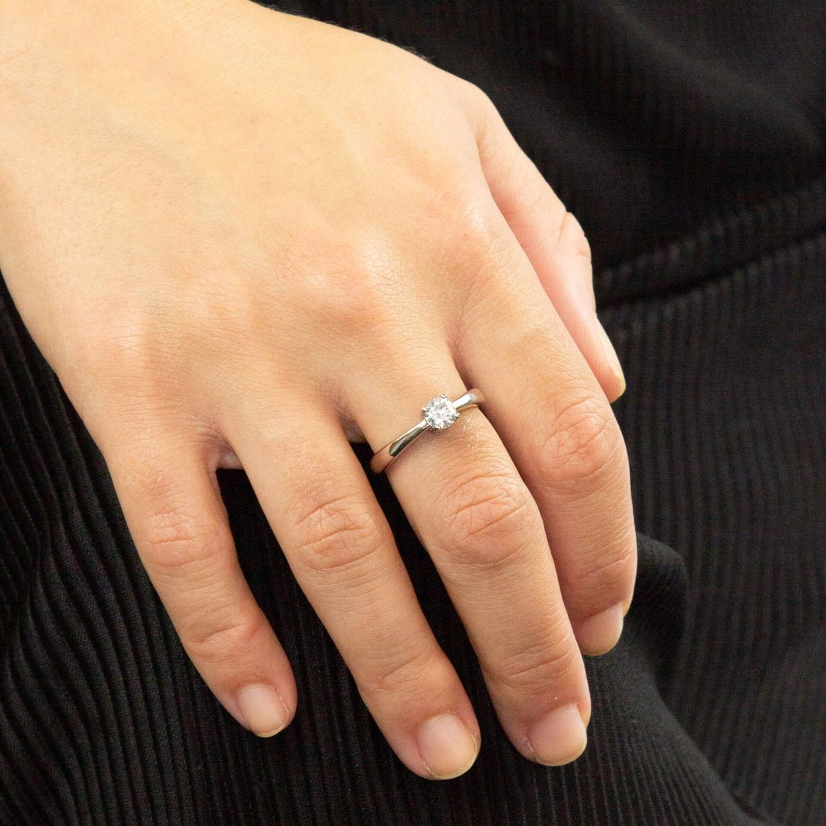Four Claw Carat Ring With Diamonfire Cubic Zirconia R3752
