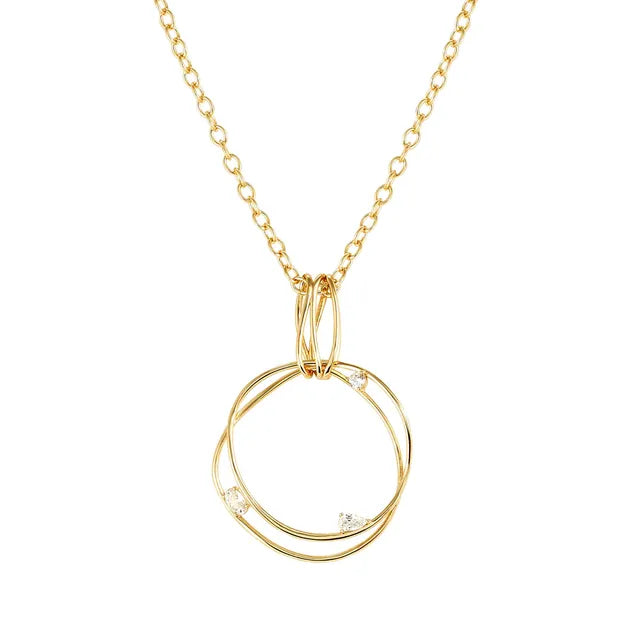Nomination Rebel Art Gold Circle Pendant