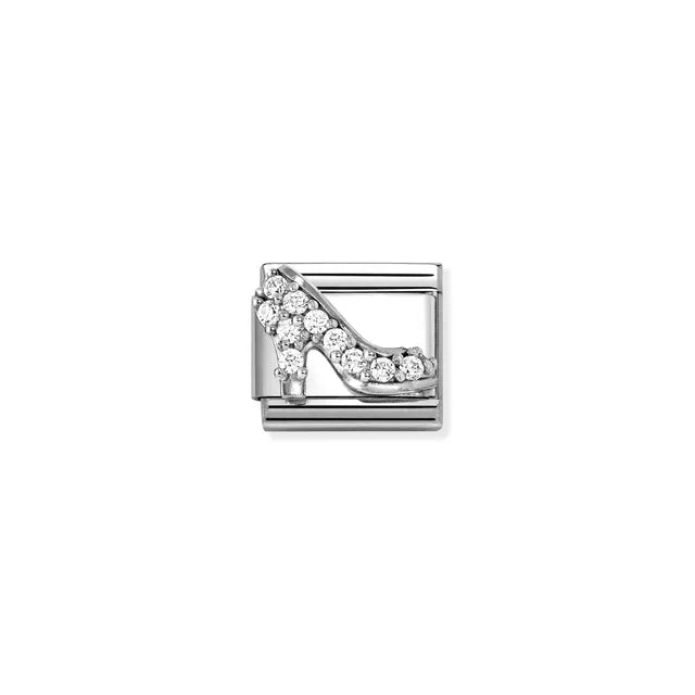 Nomination Silver High Heel CZ Charm