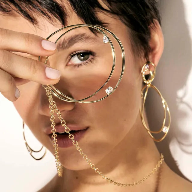 Nomination Rebel Art Gold Circle Pendant