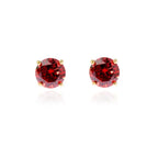 Cachet Lana 6mm Earrings Garnet Cubic Zirconia