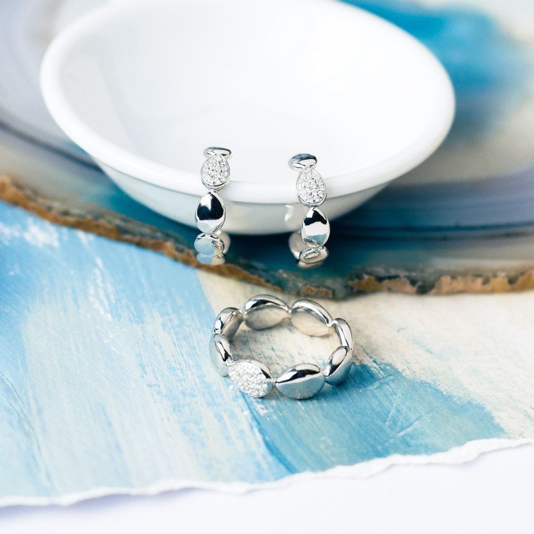 Coast Pebble Glisten Pave CZ Ring