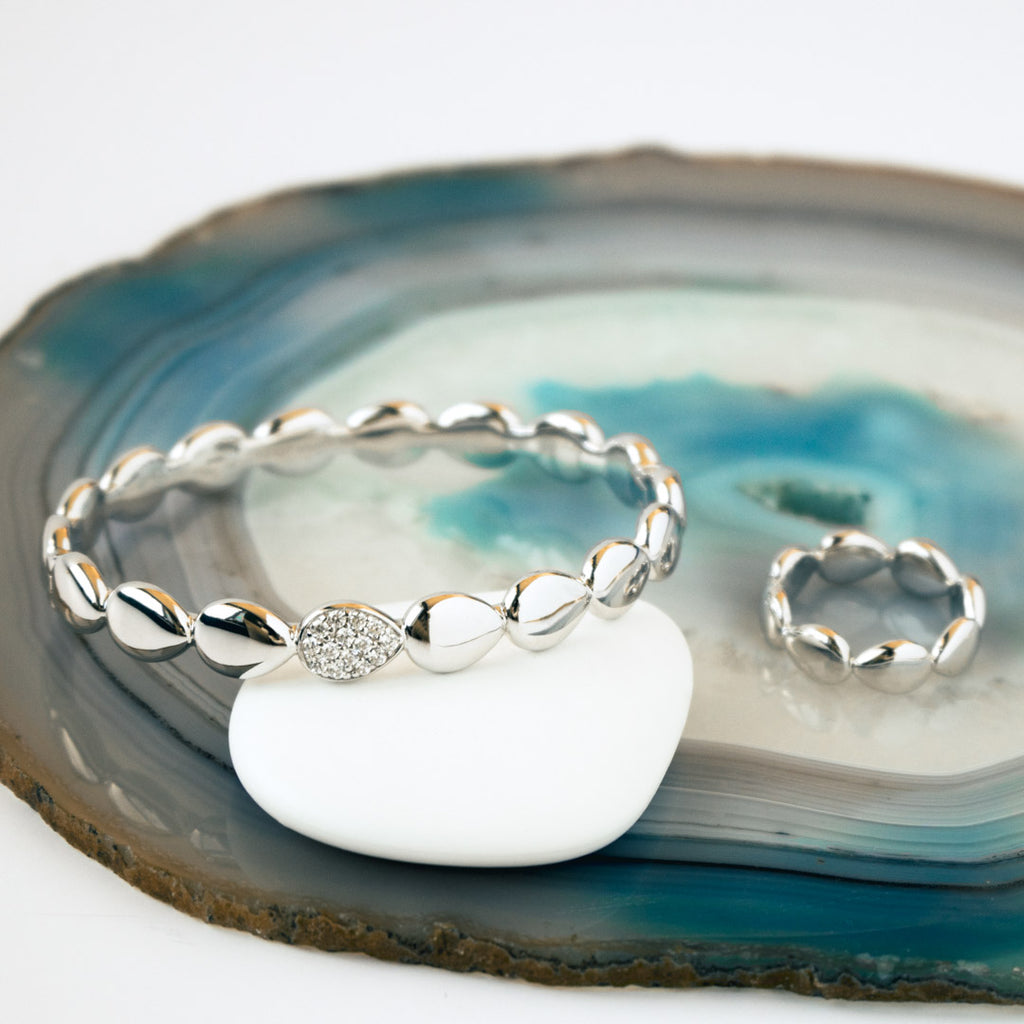Coast Pebble Glisten Pave CZ Ring