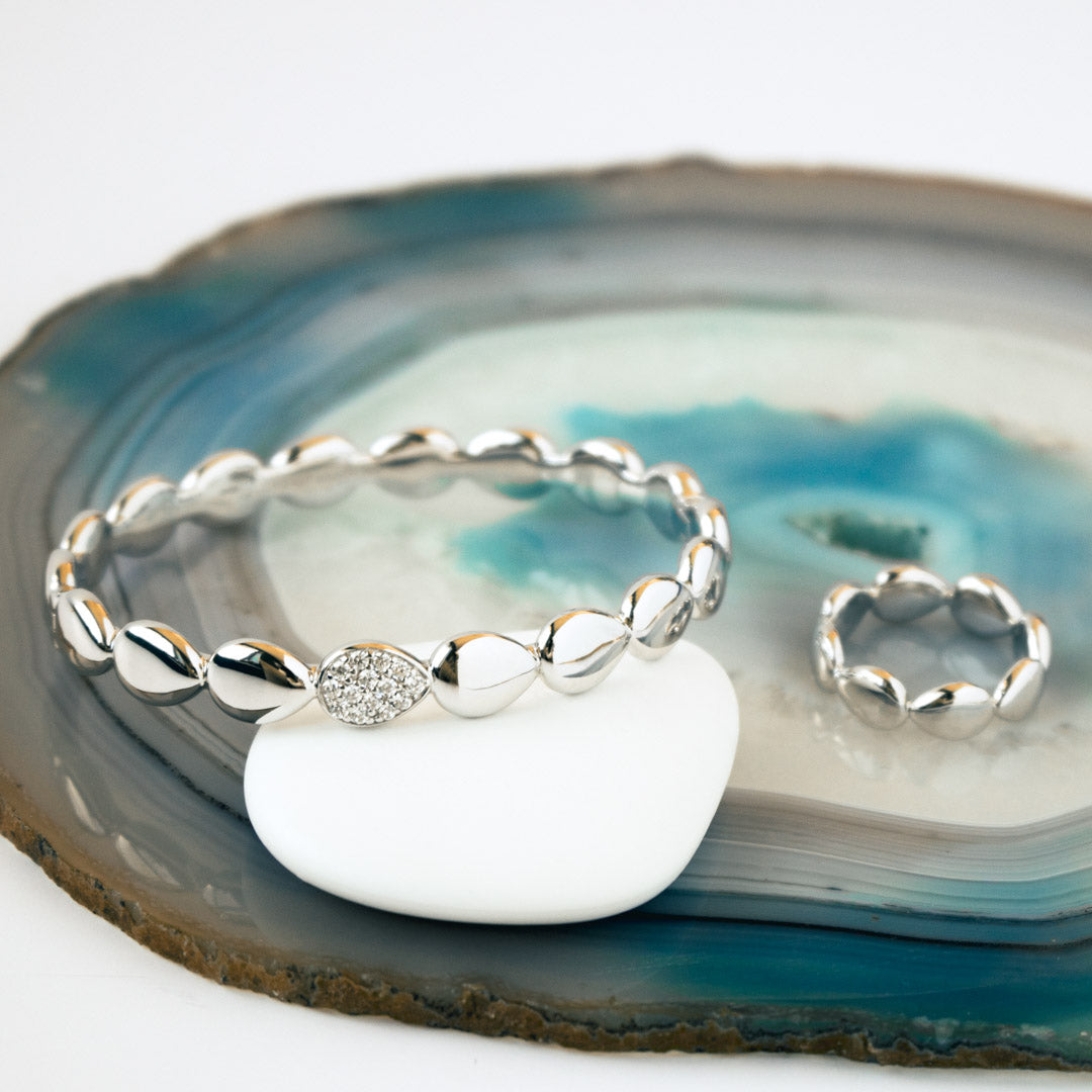 Coast Pebble Glisten Pave CZ Ring