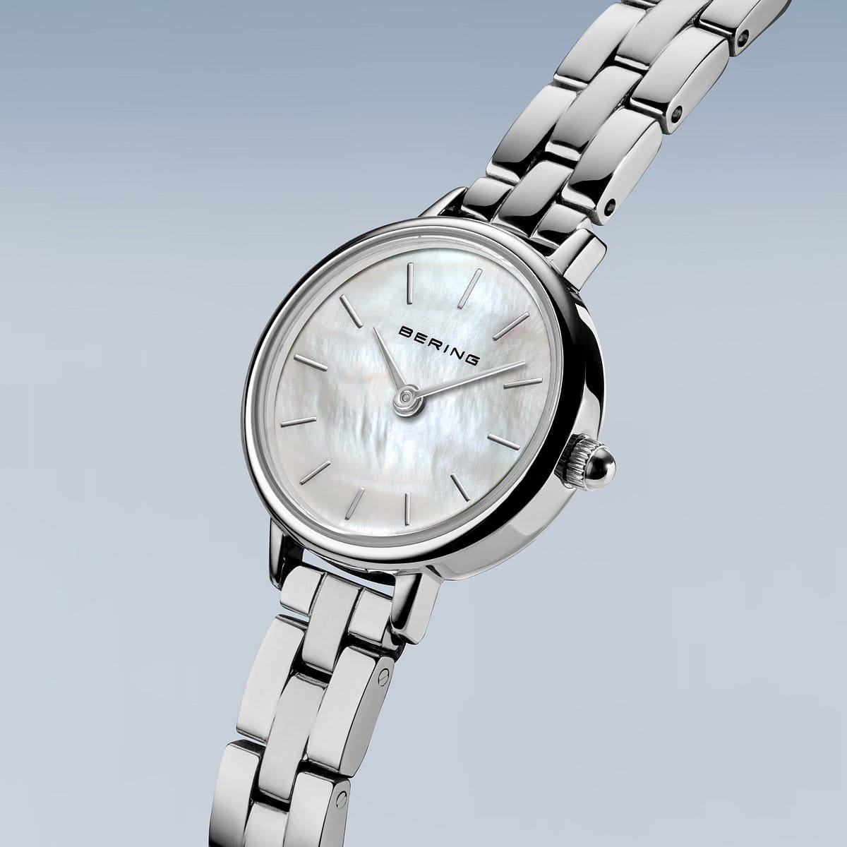 Classic Polished Silver BERING Watch 11022-704
