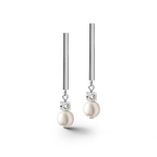 Stainless Steel Earrings Asymmetry Freshwater Pearls