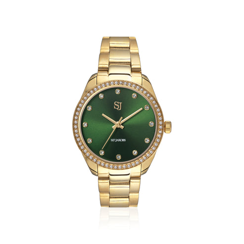 Green Dial Yellow Watch Valeria
