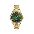 Green Dial Yellow Watch Valeria