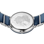 Bering Ladies Ceramic Navy Blue Diamond Watch 11435-707