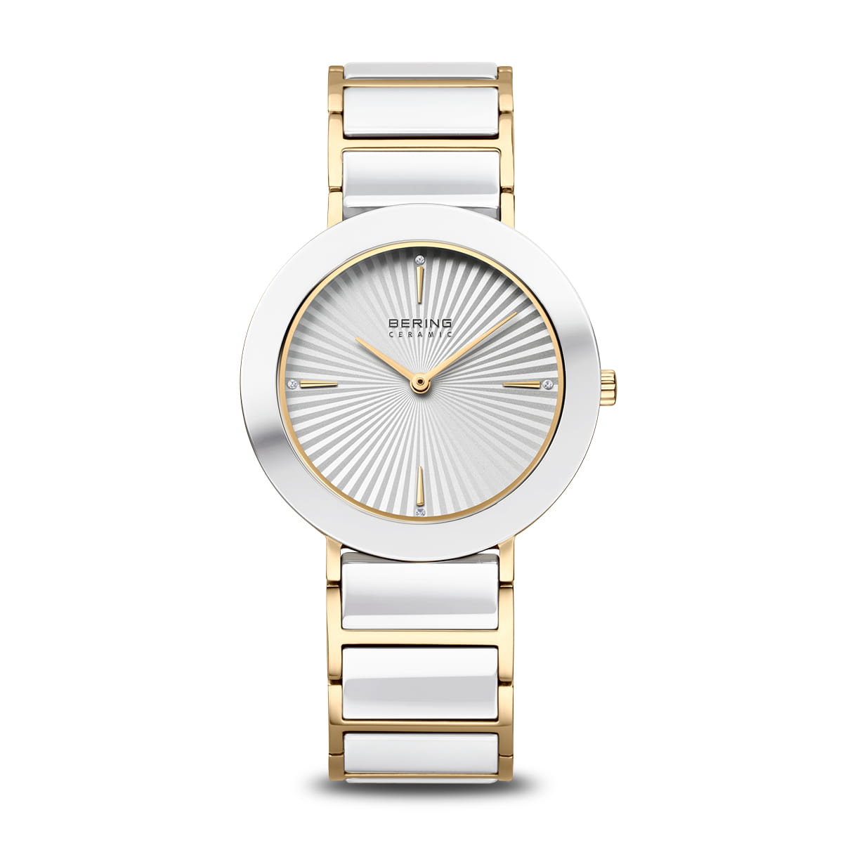 BERING Ladies Gold and Ceramic Watch 11435-758