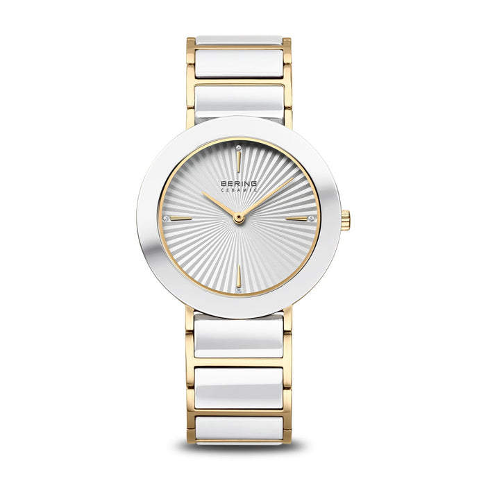 BERING Ladies Gold and Ceramic Watch 11435-758