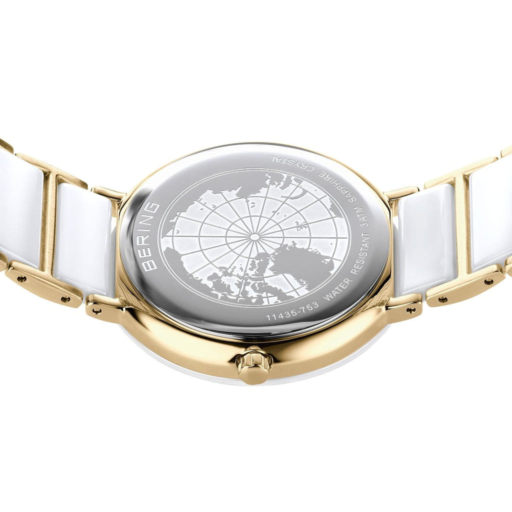 BERING Ladies Gold and Ceramic Watch 11435-758