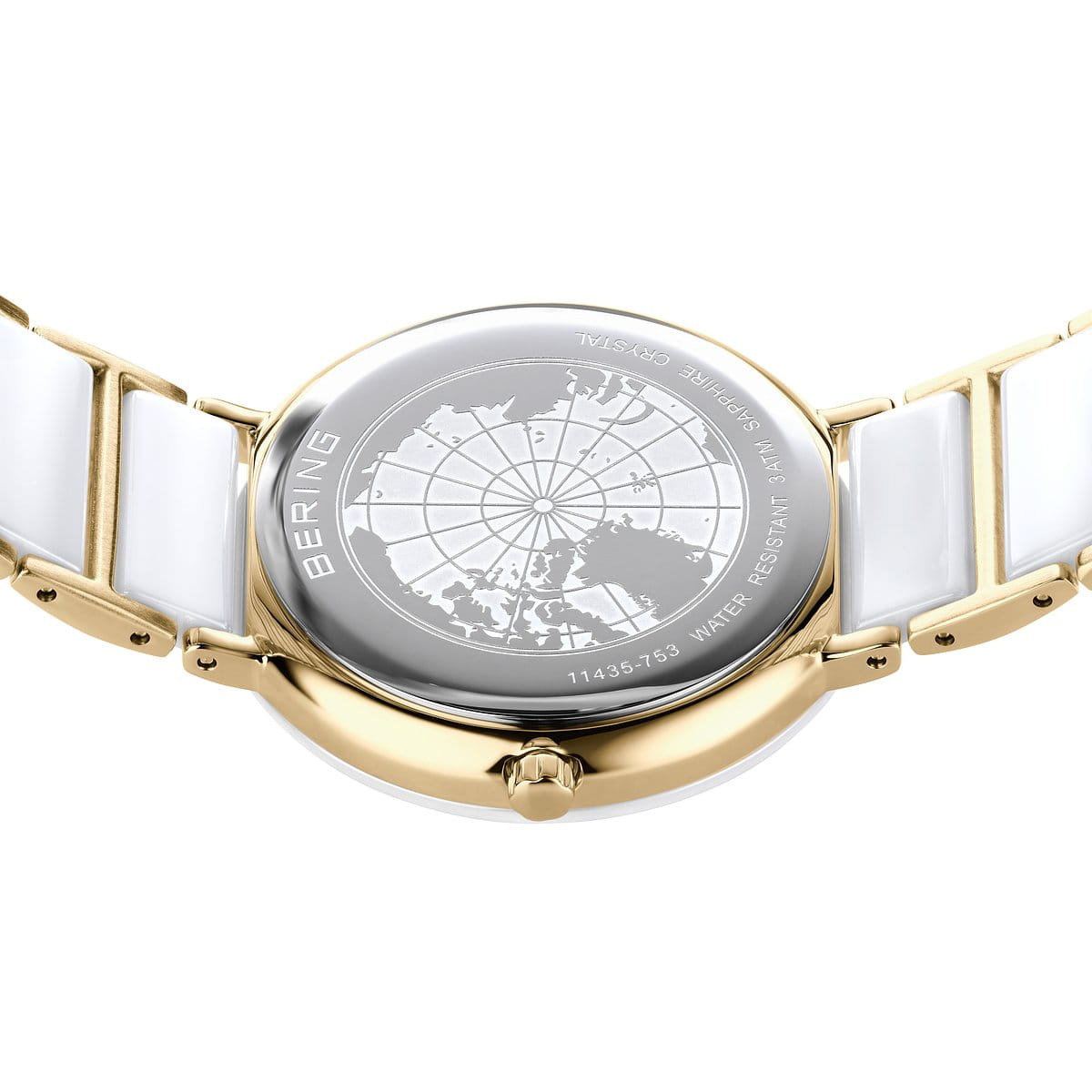 BERING Ladies Gold and Ceramic Watch 11435-758