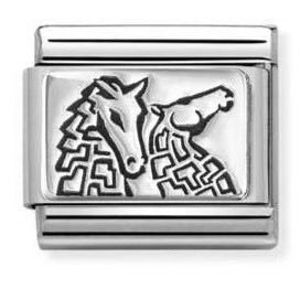 Nomination Classic PLATES Silver Kelpies Charm