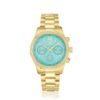 Dominica watch Yellow Blue Dial