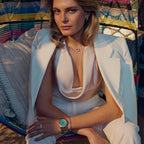 Dominica watch Yellow Blue Dial