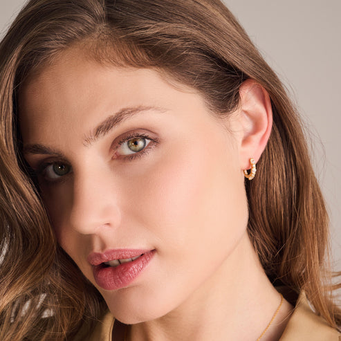 Ellera Ovale Earrings Gold