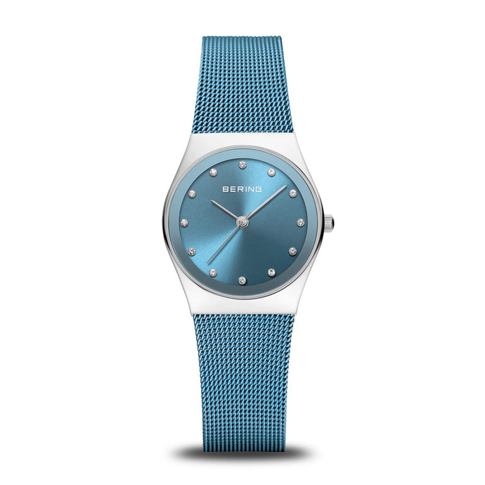 BERING Light Blue Steel Watch 12927-308
