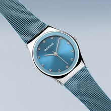 Load image into Gallery viewer, BERING Light Blue Steel Watch 12927-308

