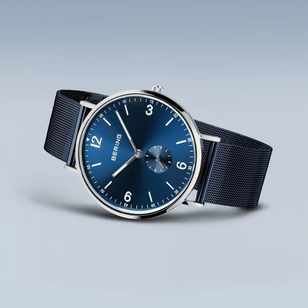 BERING Blue Dial, Sub-seconds, Watch 14040-307