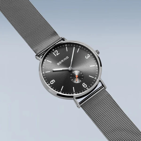 BERING, Grey Dial, Sub-seconds Watch 14040-377
