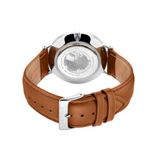 Load image into Gallery viewer, BERING Green Face, Sub-Seconds, Leather Strap Watch 14040-508
