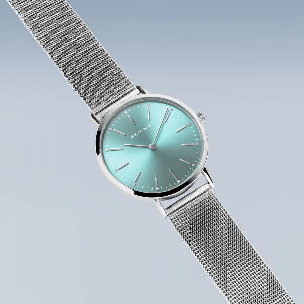 BERING Watch Set Light Blue Face 14134-005-GWP