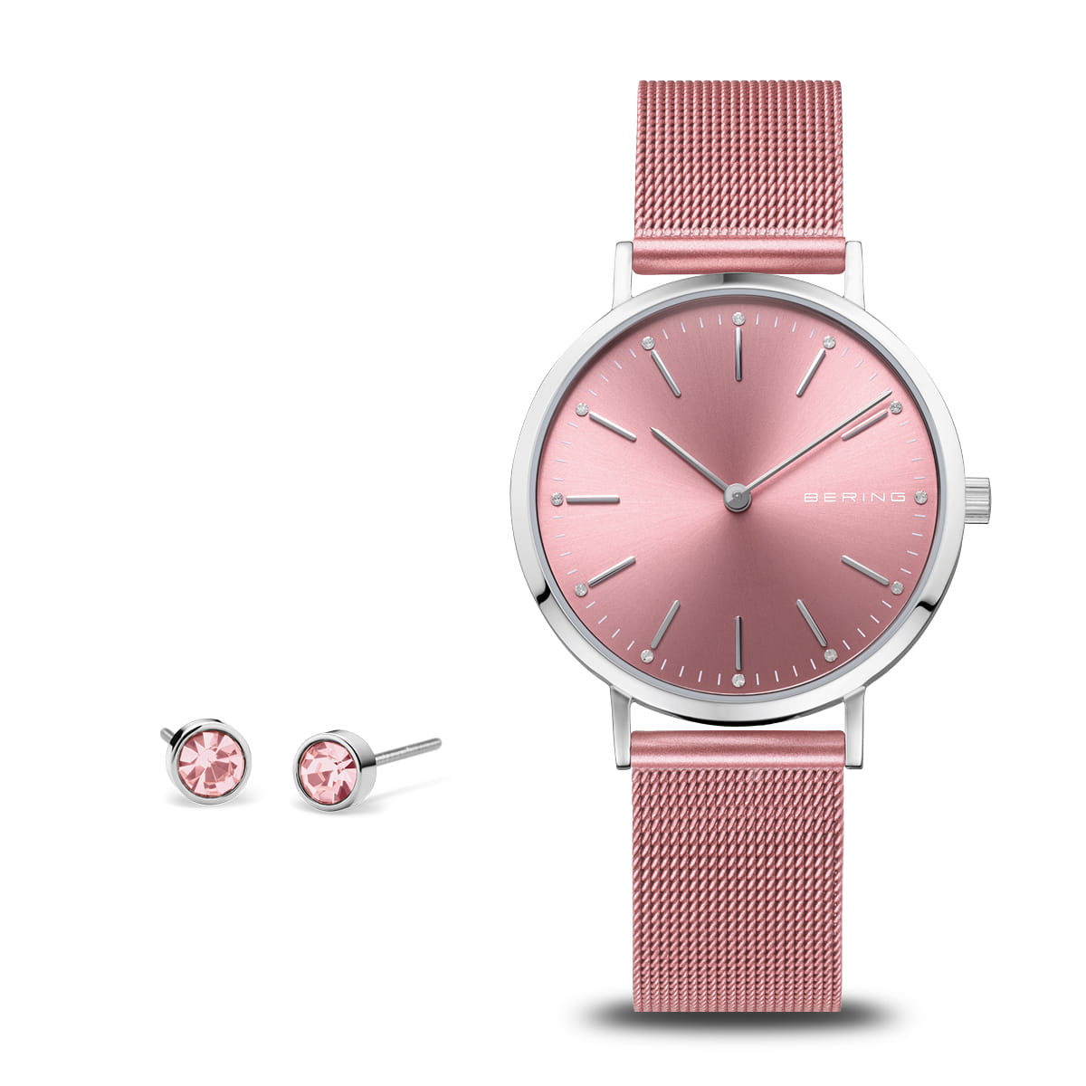BERING Watch Set Light Pink Face 14134-999-GWP