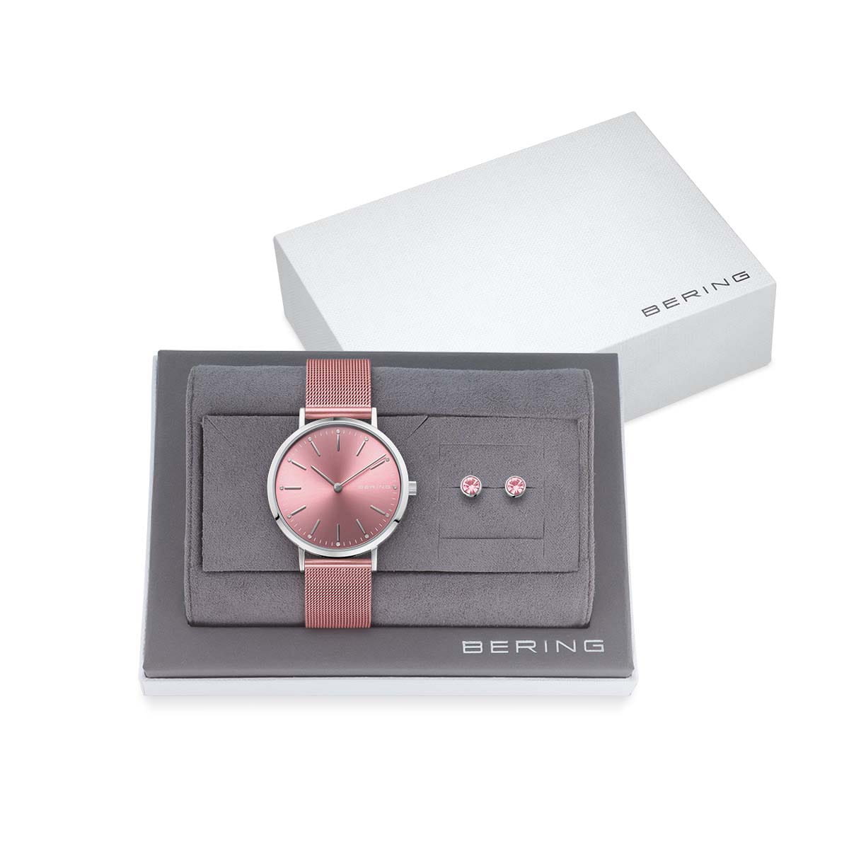 BERING Watch Set Light Pink Face 14134-999-GWP