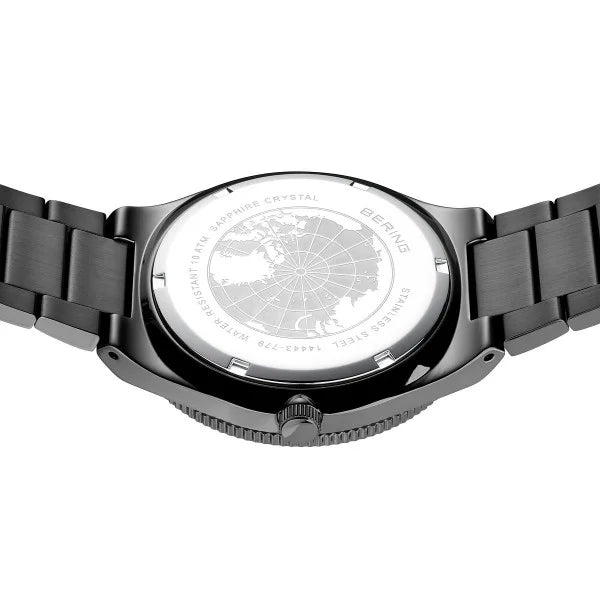 BERING Solar, Grey Steel Watch 14443-779