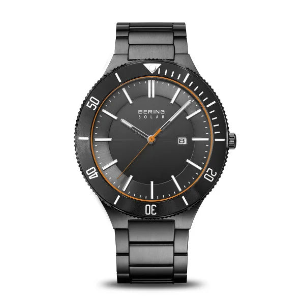 BERING Solar, Grey Steel Watch 14443-779
