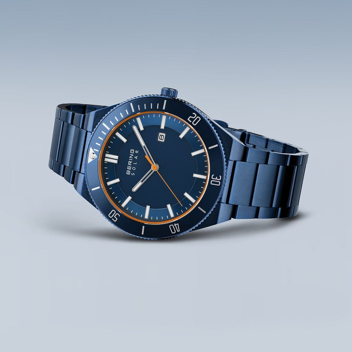 BERING Solar, Blue Steel Watch 14443-797