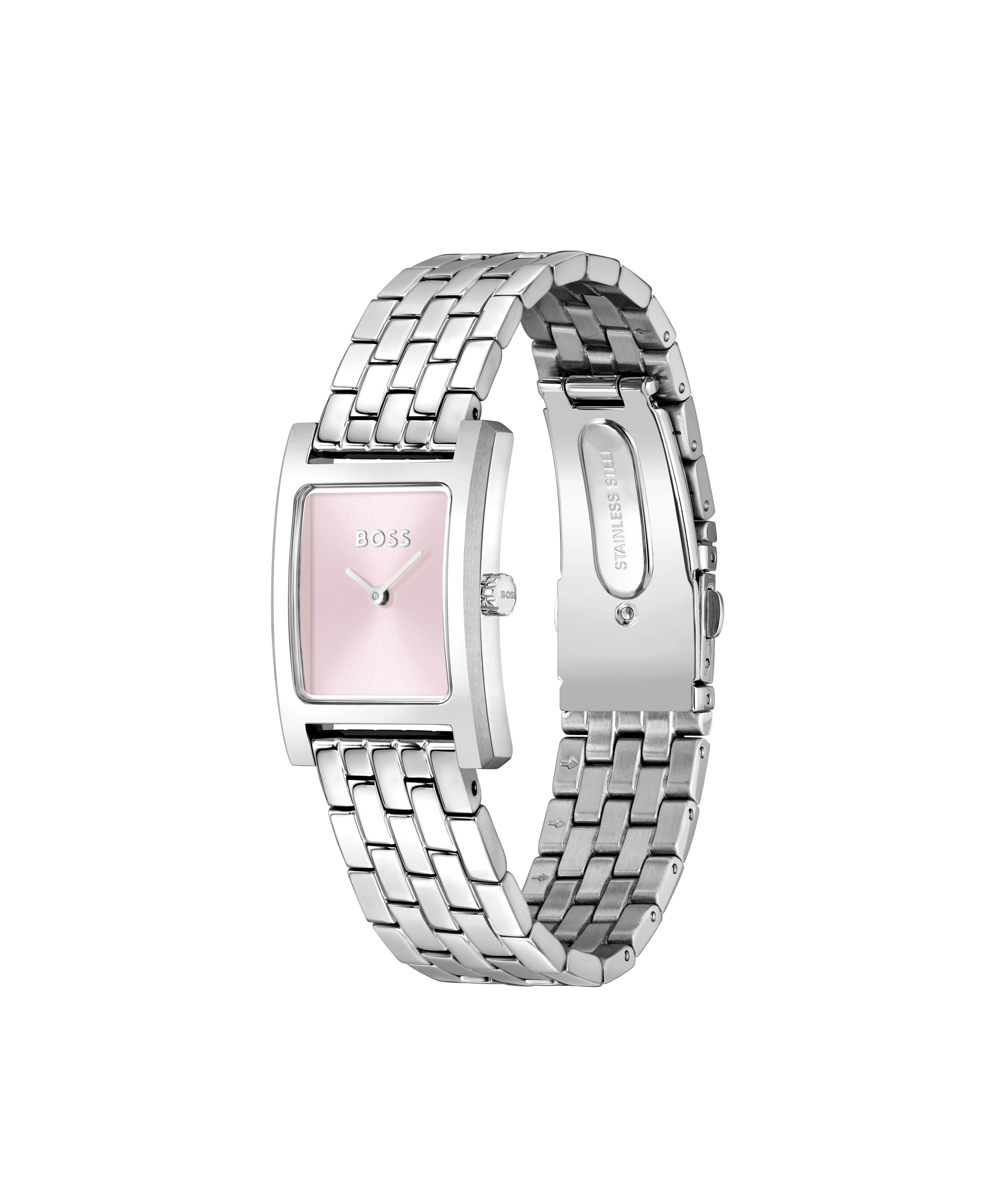 Ladies BOSS Lucy Stainless Steel Tank Watch