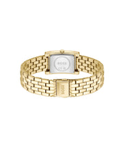 Load image into Gallery viewer, Ladies BOSS Lucy Light Gold IP Tank Watch
